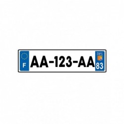 Matrícula rectangular,...