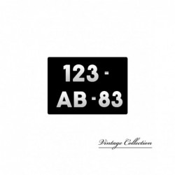 MATRÍCULA CUADRADA CON...