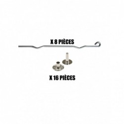 Lote de 8 varillas + 16...