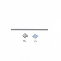 Goma caucho gris paragolpes