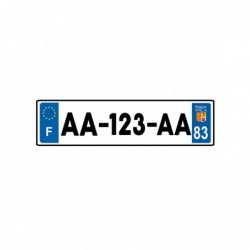 Matrícula rectangular,...