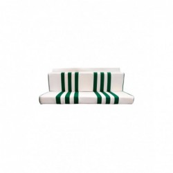 Asiento trasero blanco/verde
