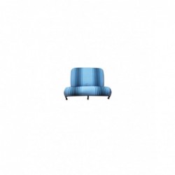 Funda Azul rayado banqueta...