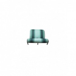 Funda Verde rayado banqueta...