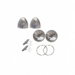 Conjunto opticas cromadas...