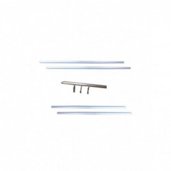 Lote de 4 varillas puertas 2cv