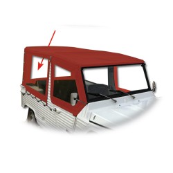 Capota trasera pvc rojo