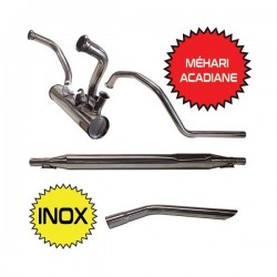 Conjunto escape INOX. Mehari