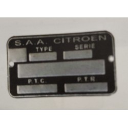 Placa identificación